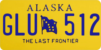 AK license plate GLU512
