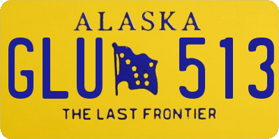 AK license plate GLU513