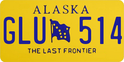 AK license plate GLU514