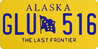 AK license plate GLU516