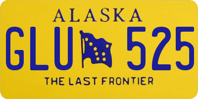 AK license plate GLU525