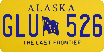 AK license plate GLU526