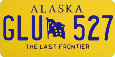 AK license plate GLU527