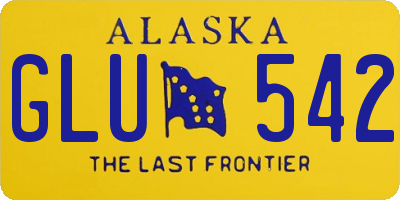 AK license plate GLU542