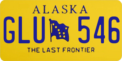 AK license plate GLU546