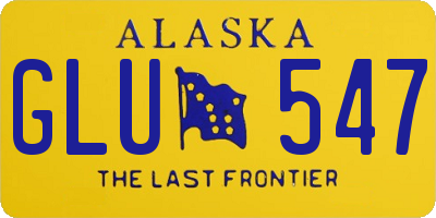 AK license plate GLU547