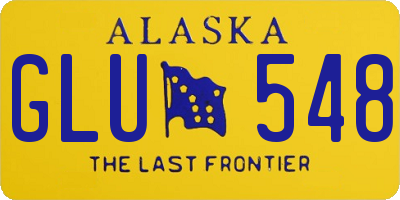 AK license plate GLU548