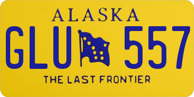 AK license plate GLU557