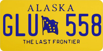 AK license plate GLU558