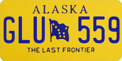 AK license plate GLU559