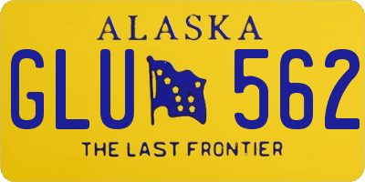 AK license plate GLU562