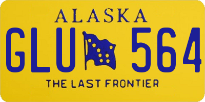 AK license plate GLU564