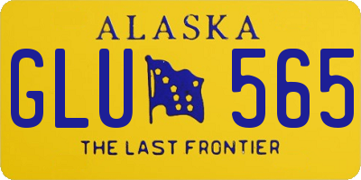 AK license plate GLU565