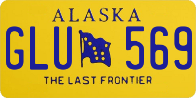 AK license plate GLU569