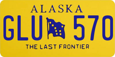 AK license plate GLU570