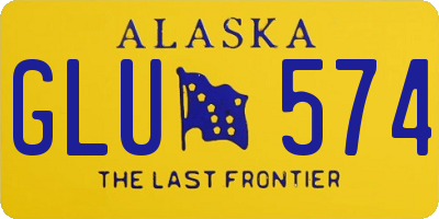 AK license plate GLU574