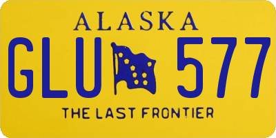 AK license plate GLU577