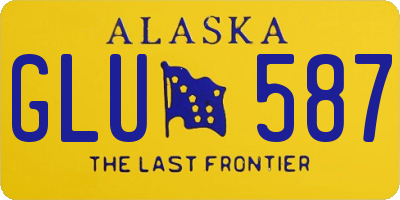 AK license plate GLU587