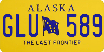 AK license plate GLU589