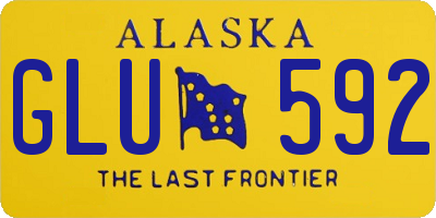 AK license plate GLU592