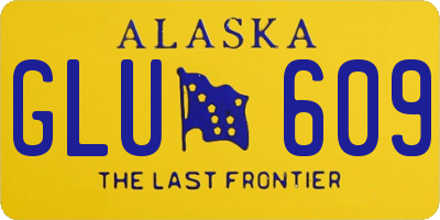 AK license plate GLU609