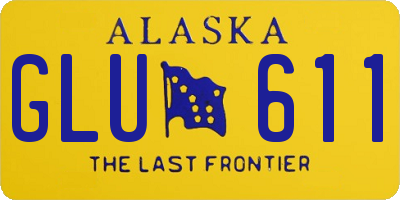 AK license plate GLU611