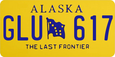 AK license plate GLU617