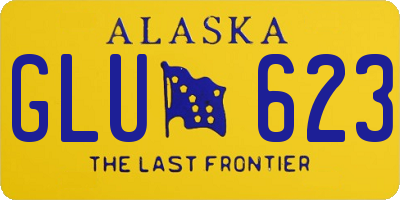 AK license plate GLU623