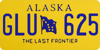 AK license plate GLU625