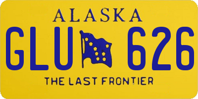 AK license plate GLU626