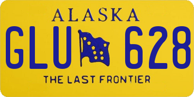 AK license plate GLU628