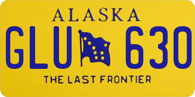 AK license plate GLU630