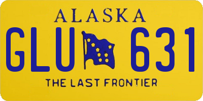AK license plate GLU631