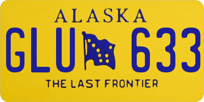AK license plate GLU633