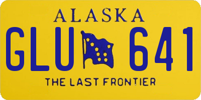 AK license plate GLU641