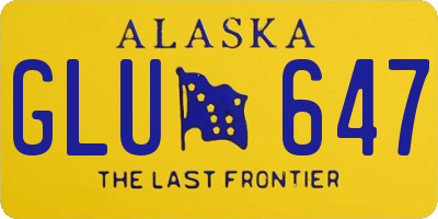 AK license plate GLU647