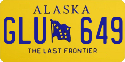 AK license plate GLU649