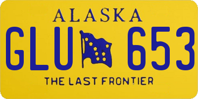 AK license plate GLU653