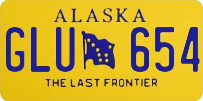 AK license plate GLU654