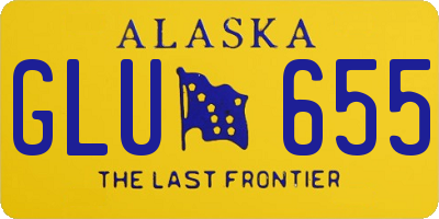 AK license plate GLU655