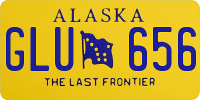 AK license plate GLU656