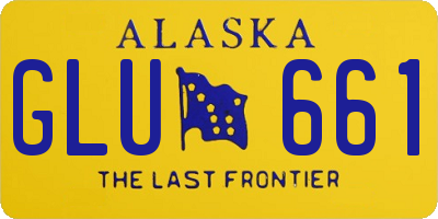 AK license plate GLU661
