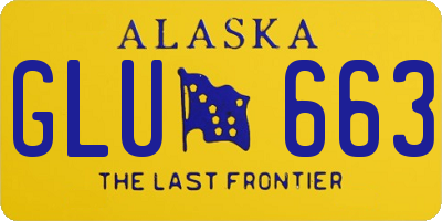 AK license plate GLU663