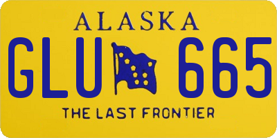 AK license plate GLU665