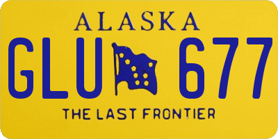 AK license plate GLU677