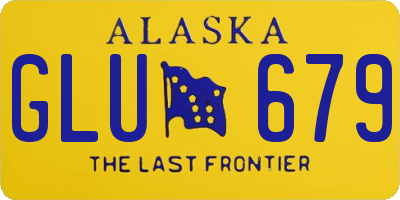 AK license plate GLU679