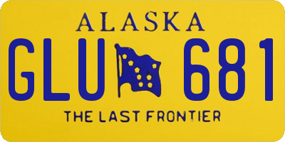 AK license plate GLU681