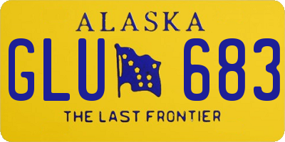 AK license plate GLU683