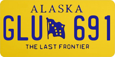 AK license plate GLU691