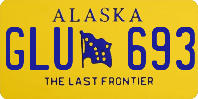 AK license plate GLU693